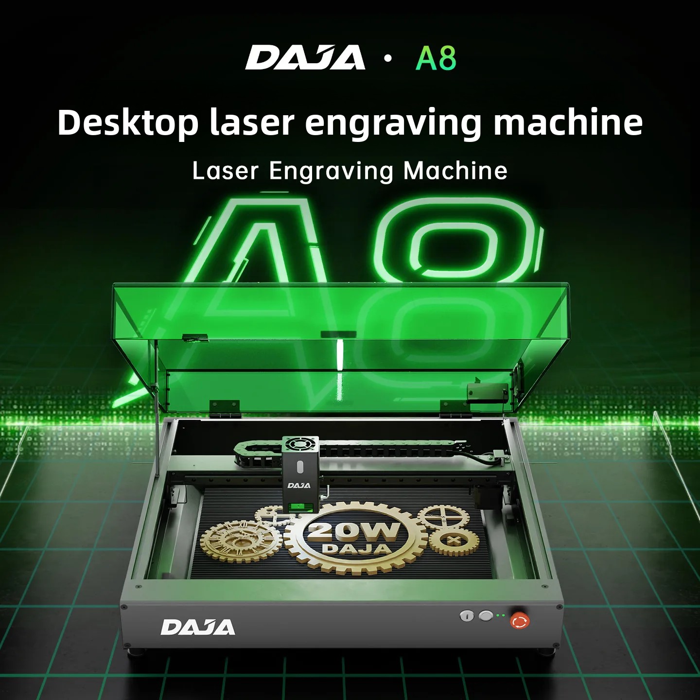 Desktop Laser Engraver - DAJAA8 Laser Engraving Machine Small Desktop