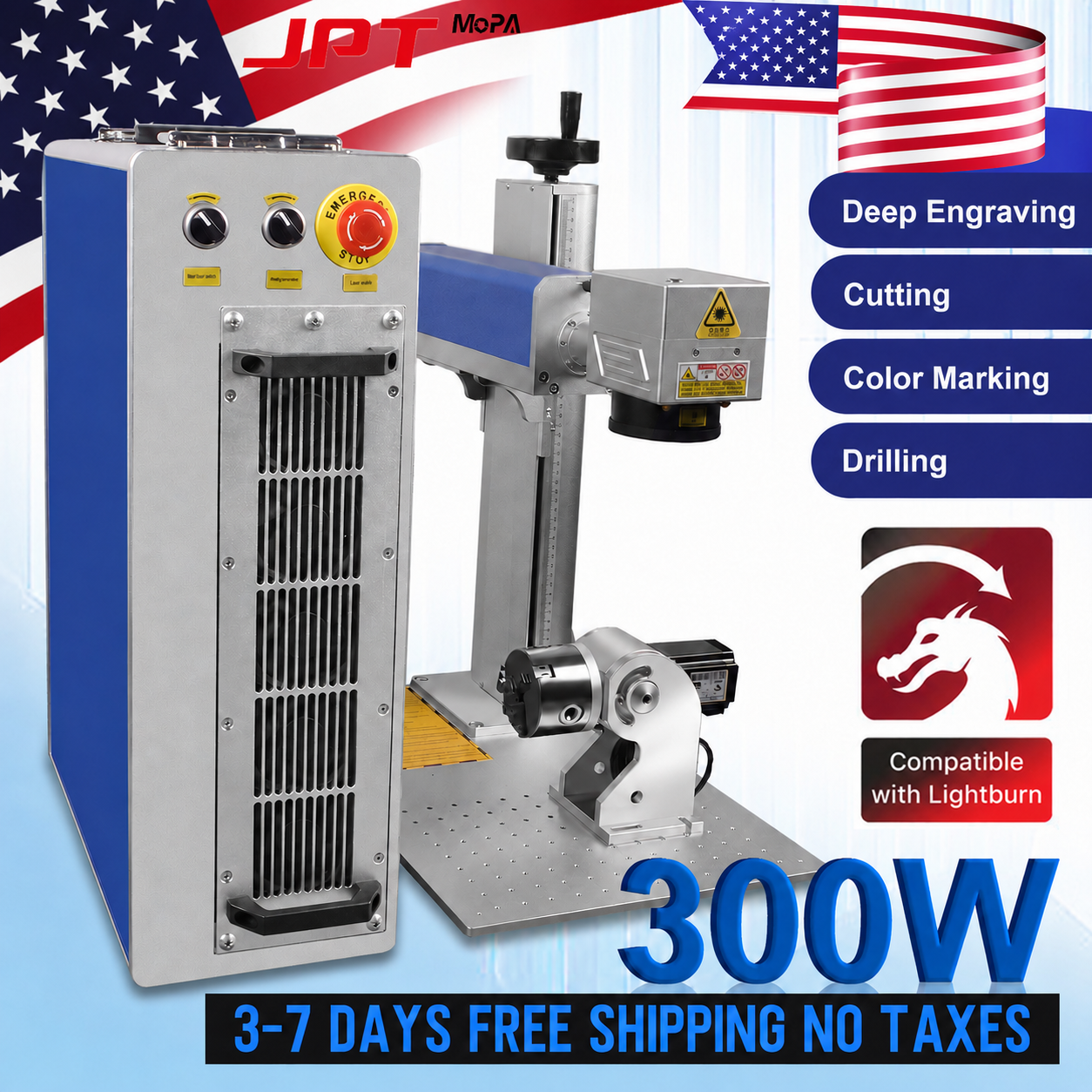 Industrial Laser Engraving Machine - JPT Mopa Laser Marking Machine with