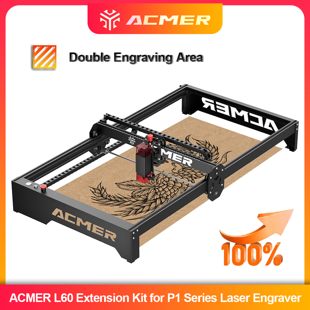 Industrial Laser Engraving Machine - P1 L60 DIY Aluminum Extended Frame