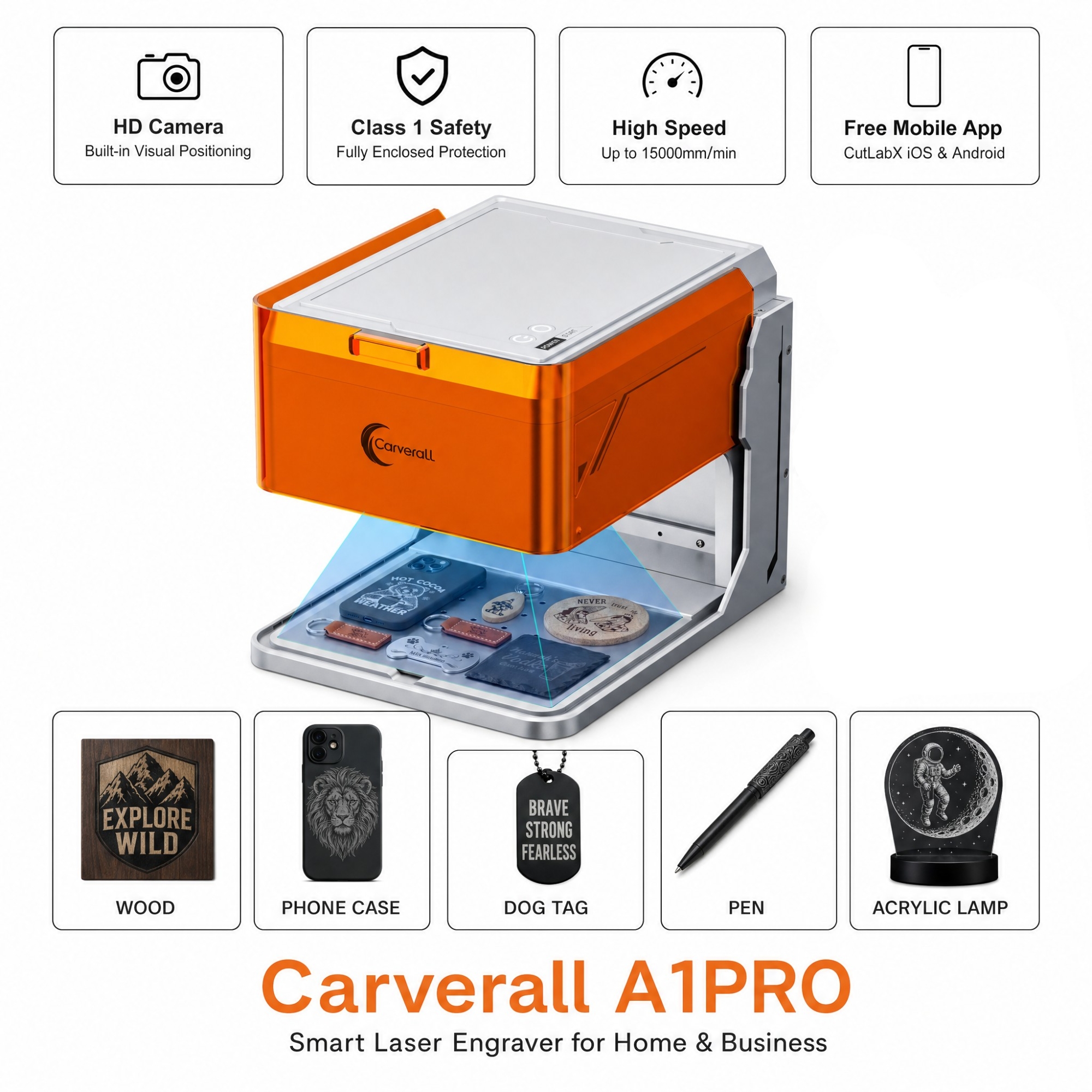 Carverall A1PRO Desktop Laser  – Desktop Laser Engraver recenzja i cena
