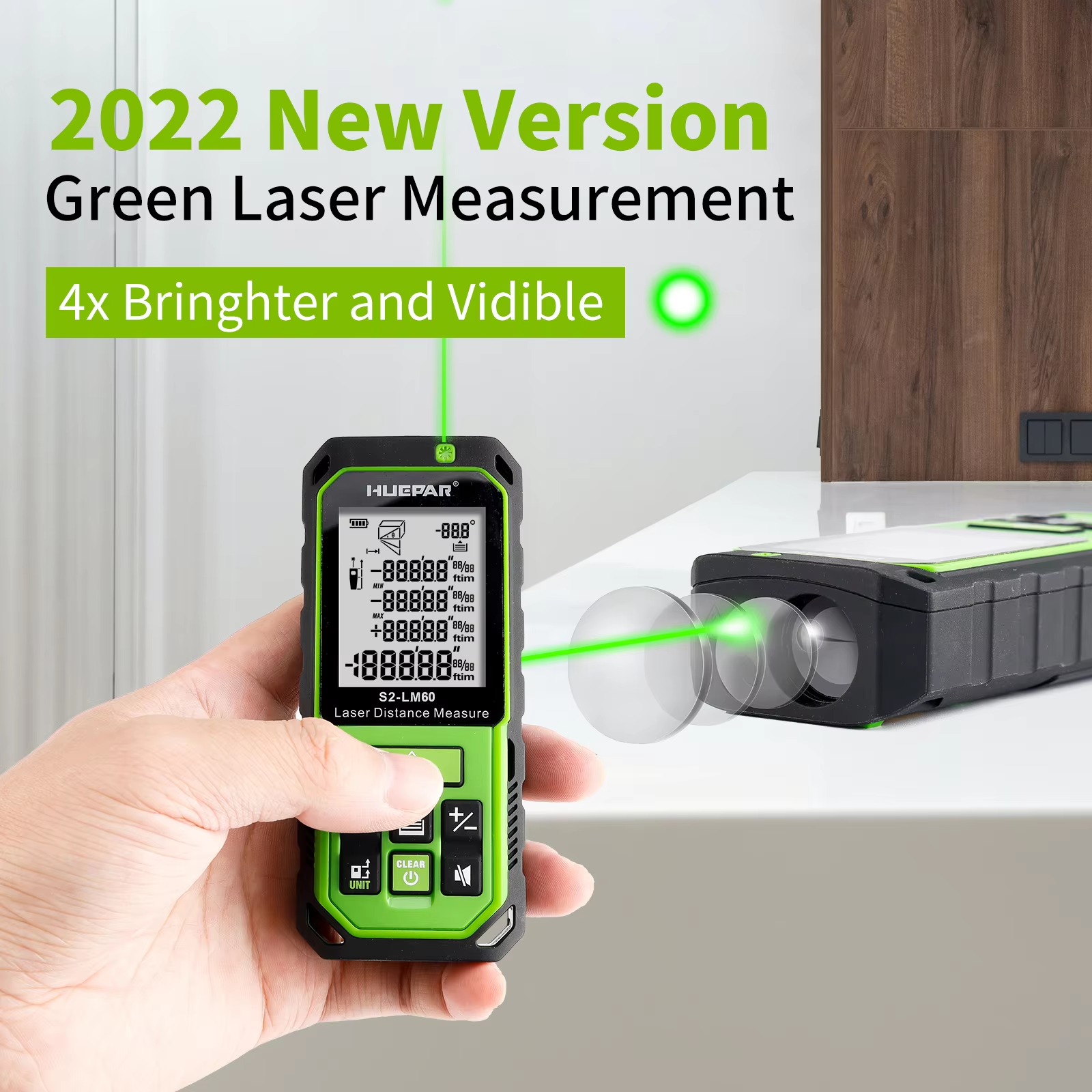 Huepar 100M Green Beam Laser R – Industrial Laser Displacement Sensor recenzja i cena