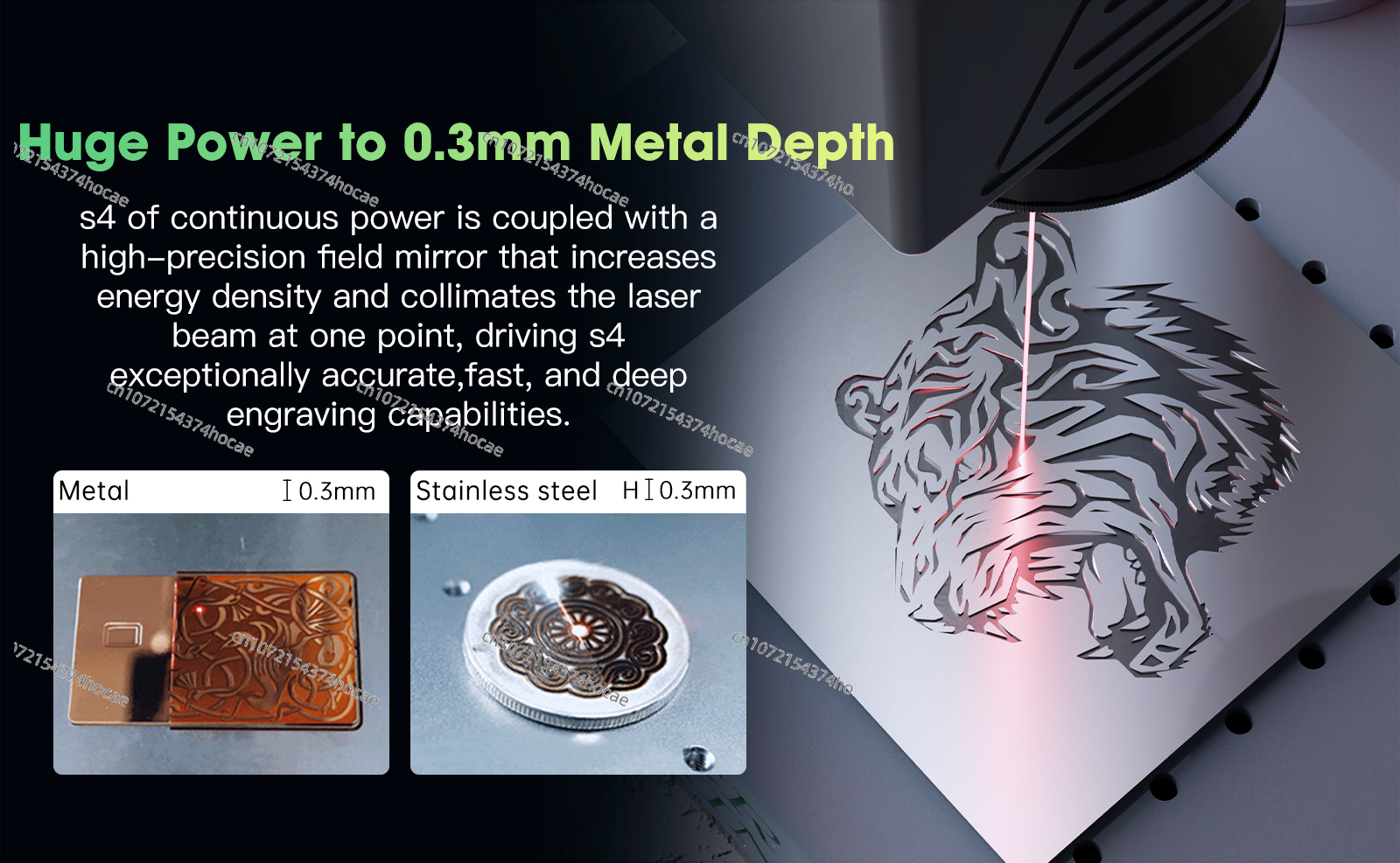 S4 20w portable fiber laser en – Desktop Laser Engraver recenzja i cena