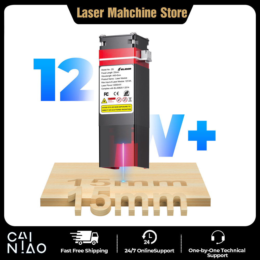 ELIDOR Z6 6W/12W Laser Module  – Industrial Laser Engraving Machine recenzja i cena