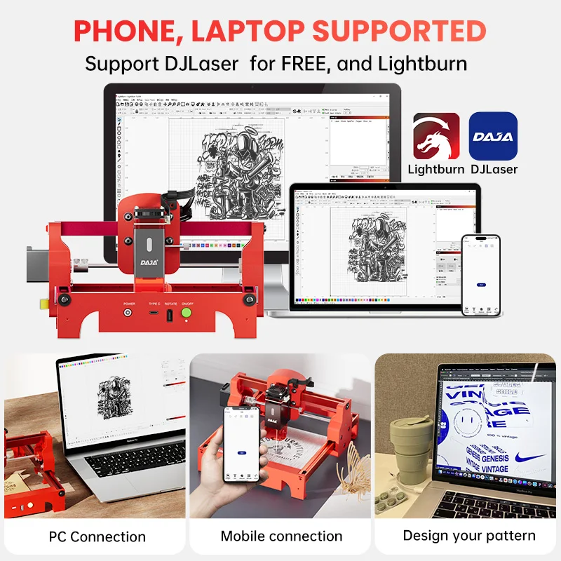 DAJA A7 Laser Engraver 5W Mini – Industrial Laser Engraving Machine recenzja i cena