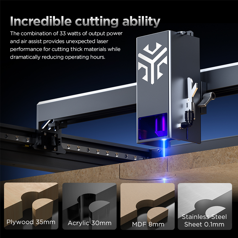 ACMER P2 Laser Engraver 33W 20 – Industrial Laser Engraving Machine recenzja i cena