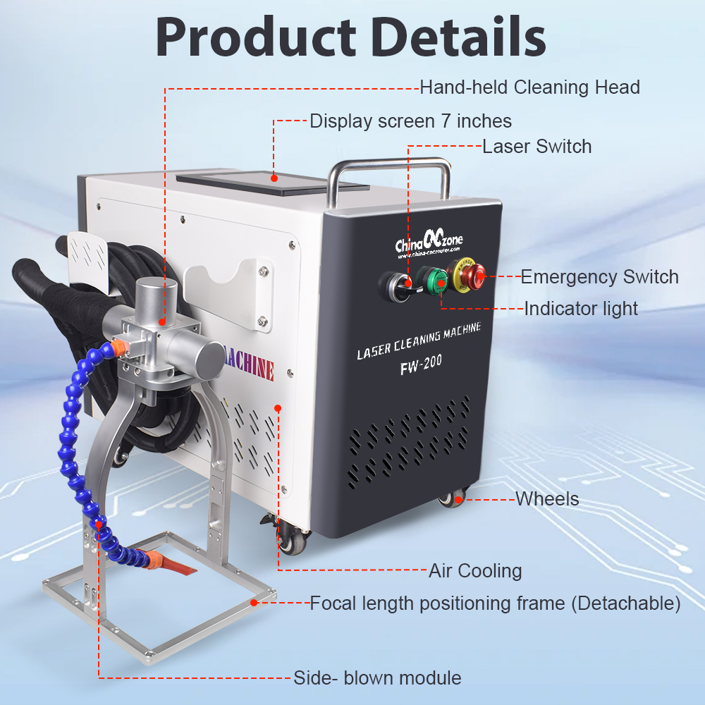 JPT 200W Pulsed Laser Cleaning – Industrial Laser Rust Removal Machine recenzja i cena