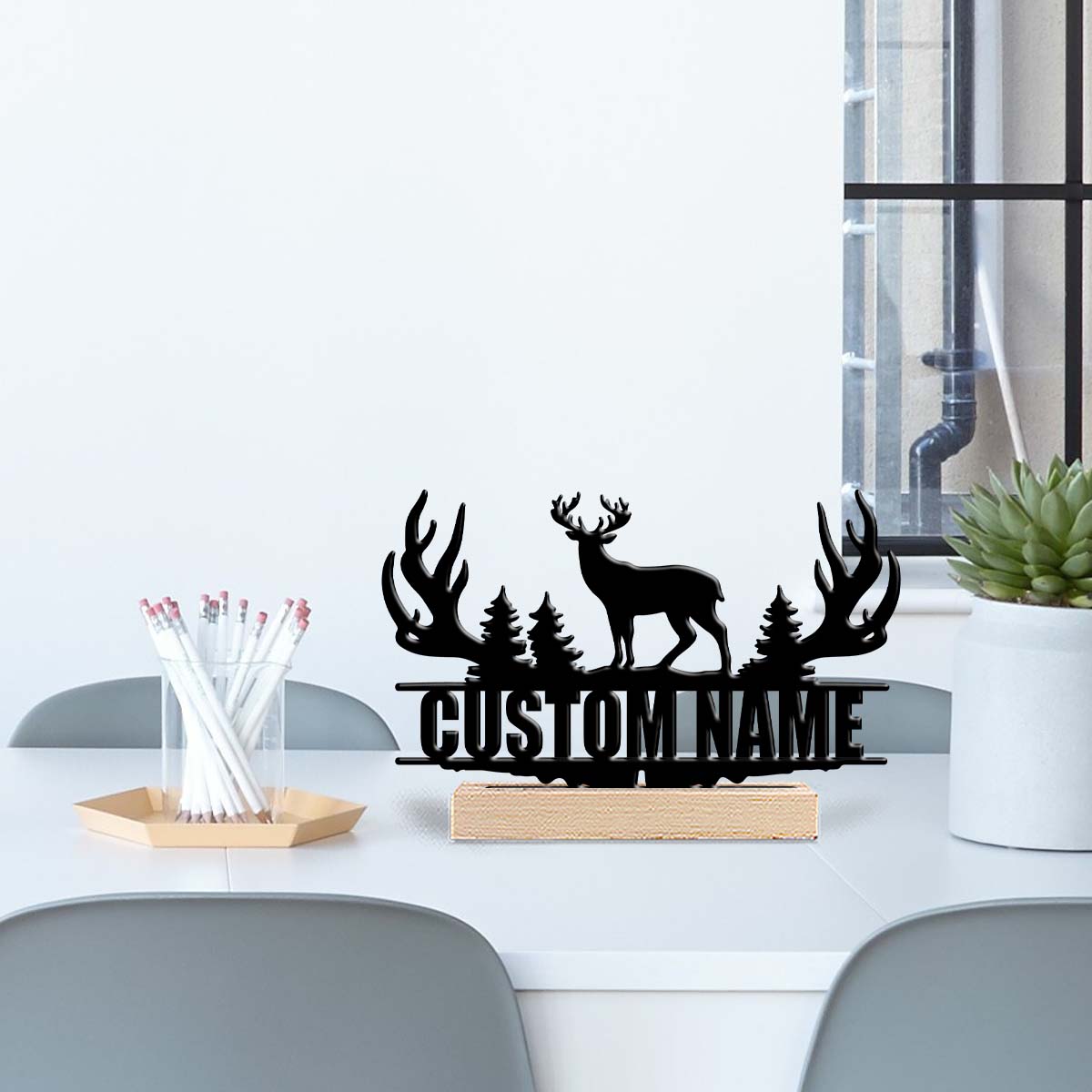 1Pc Csutom Forest Deer Wooden  – Desktop Laser Engraver recenzja i cena