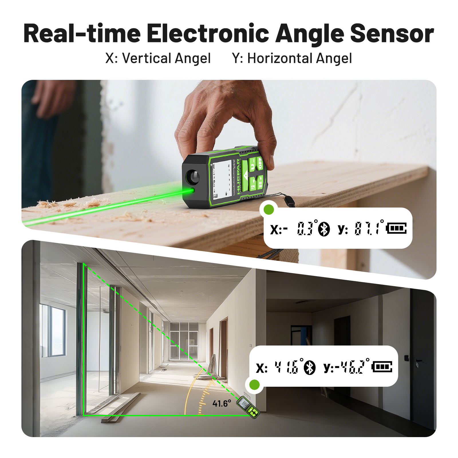 Huepar 100m Bluetoothed Laser  – Industrial Laser Displacement Sensor recenzja i cena