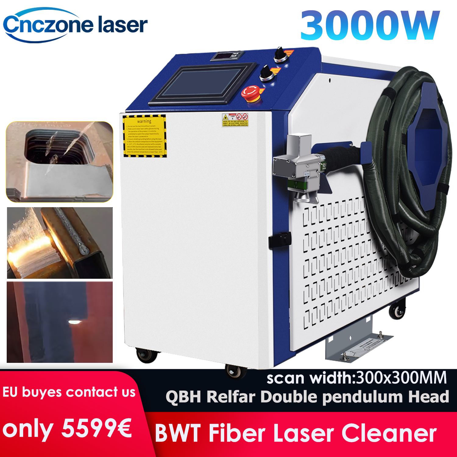 3000W Laser Cleaning Machine F – Industrial Laser Rust Removal Machine recenzja i cena