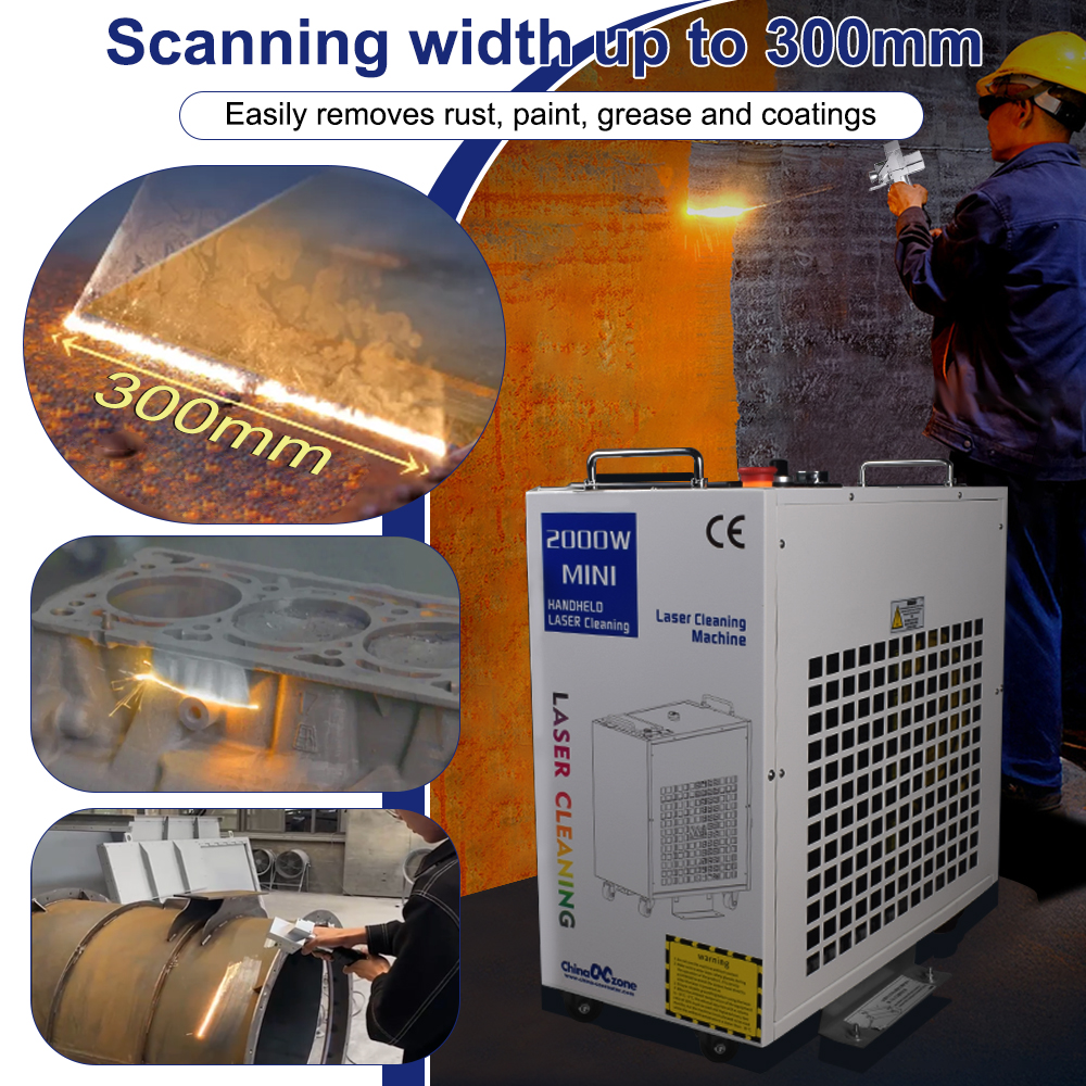 3000W Laser Cleaning Machine F – Industrial Laser Rust Removal Machine recenzja i cena