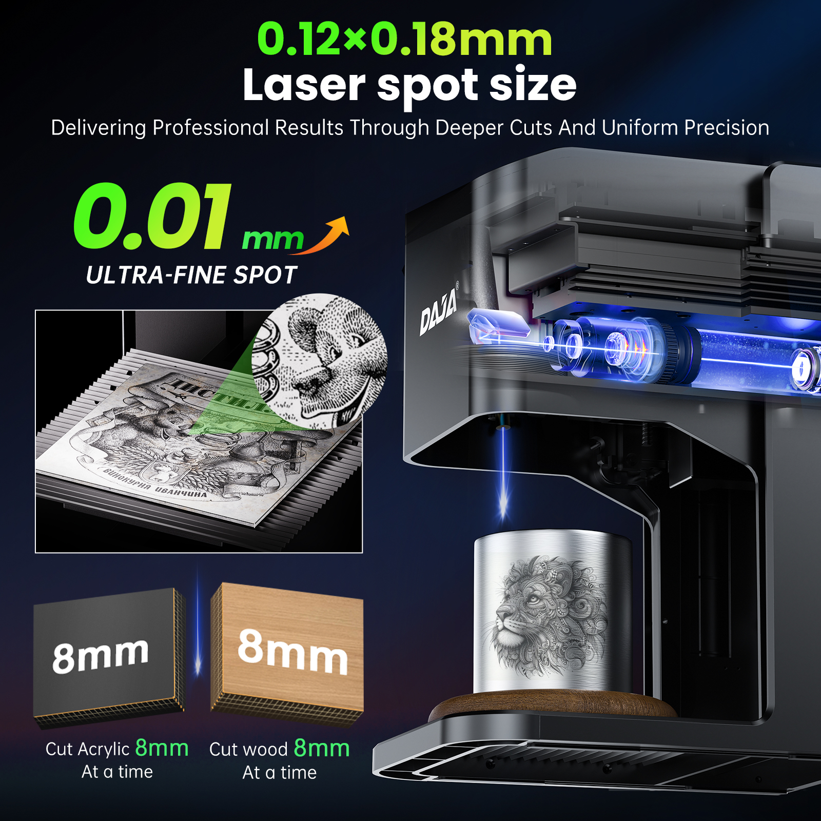 DAJA C1 Ultra Laser Engraver G – Industrial Laser Engraving Machine recenzja i cena
